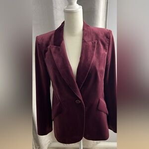 White House Black Market Velvet Editor blazer